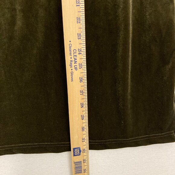 New Bechamel Velvet Stretch Pullover Top Large Round Neck Long Sleeve - Picture 5 of 9